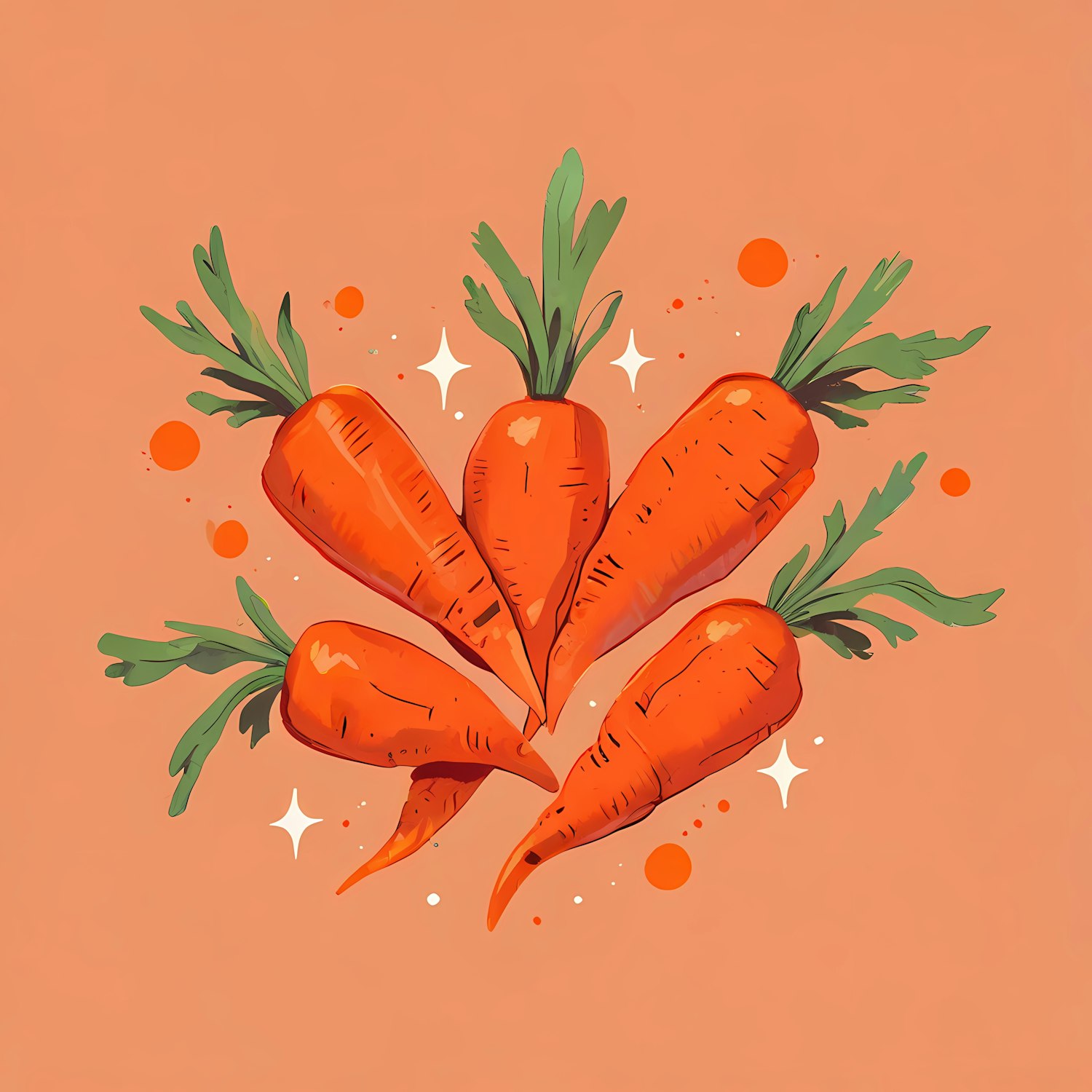 Vibrant Carrot Illustration