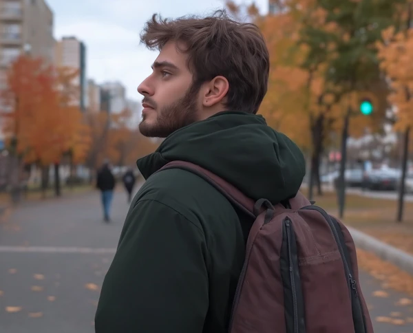 Contemplative Walk in Autumn