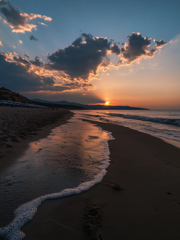 Serene Beach Sunset