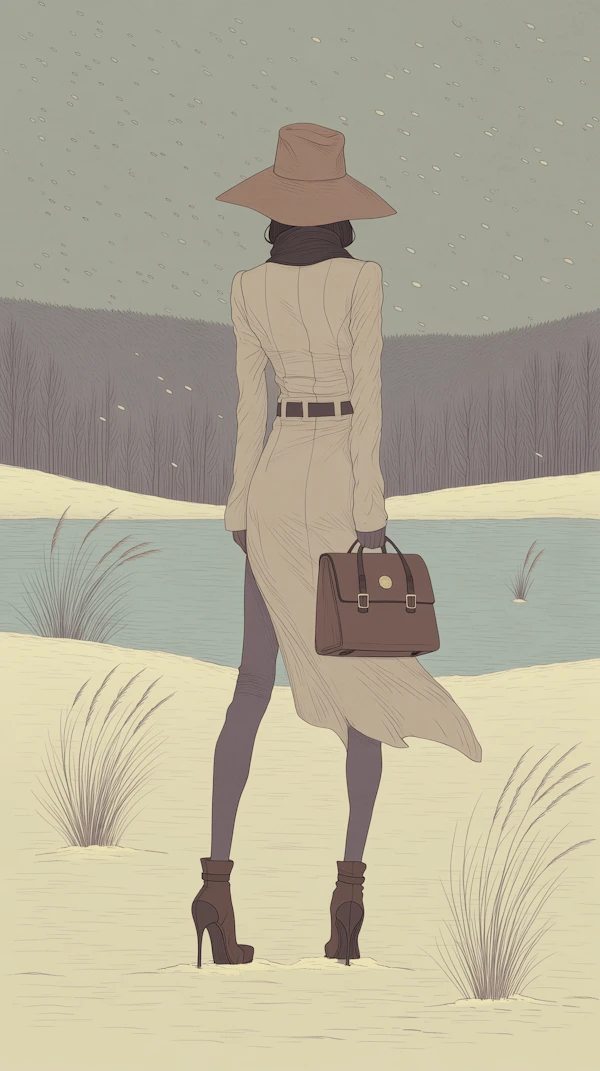 Snowy Landscape Stroll