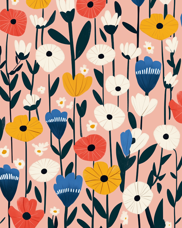 Vibrant Floral Illustration