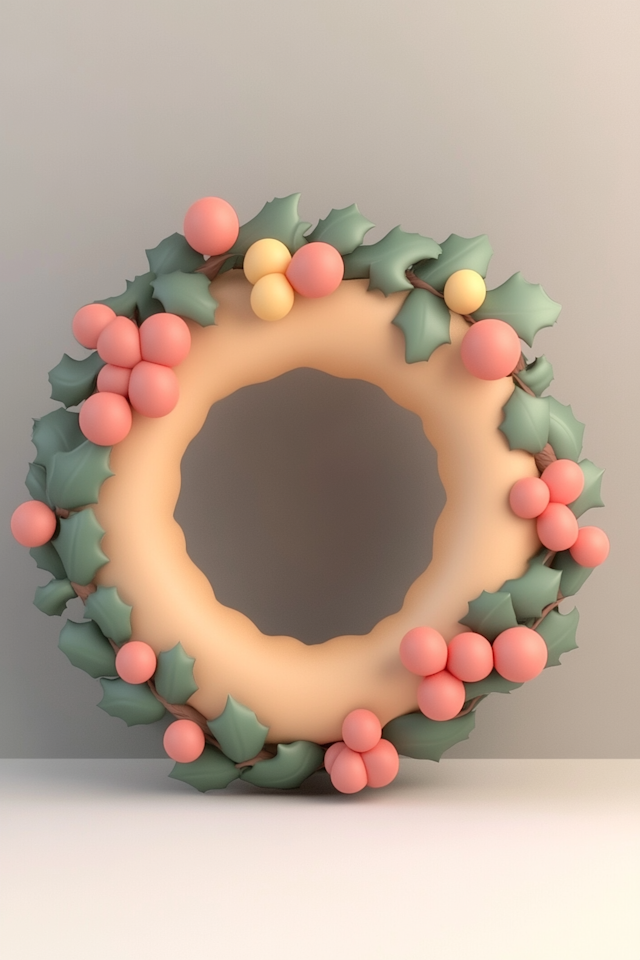 Stylized Pastel Wreath