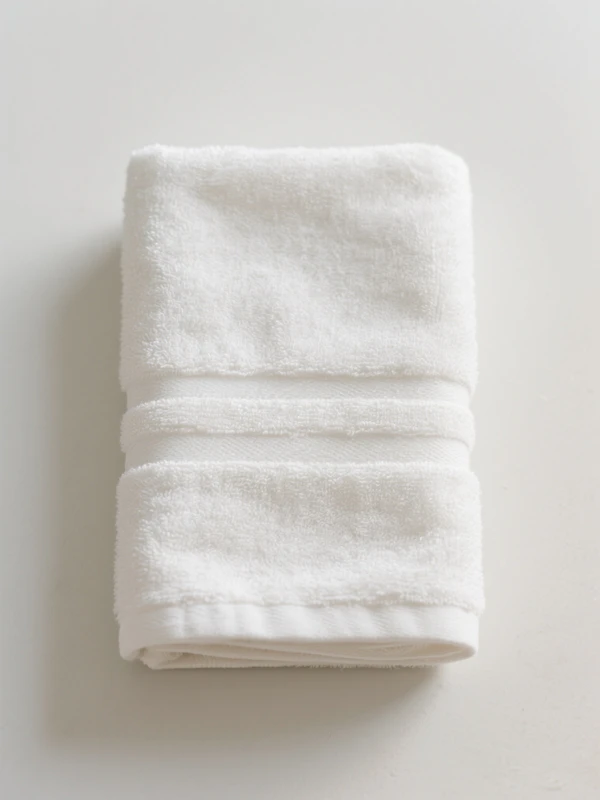 Folded White Towel