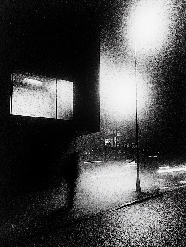 Moody Urban Night Scene