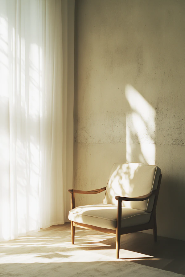 Serene Interior Scene with Armchair