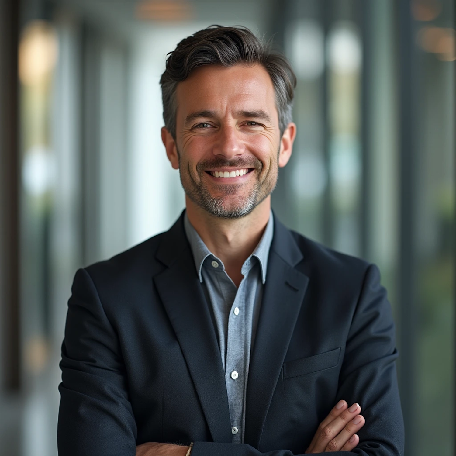 Confident Man in Suit