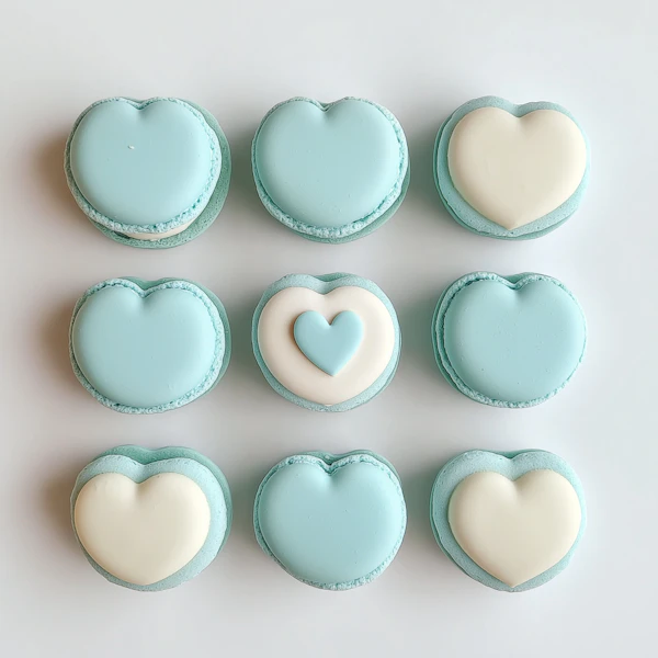 Heart-Shaped Macarons