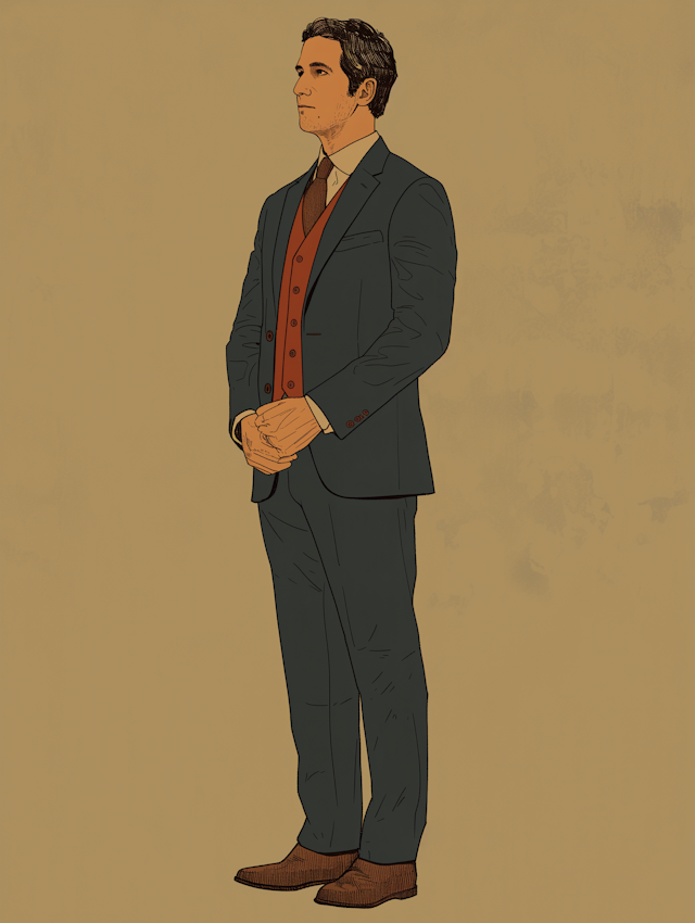 Man in Formal Attire