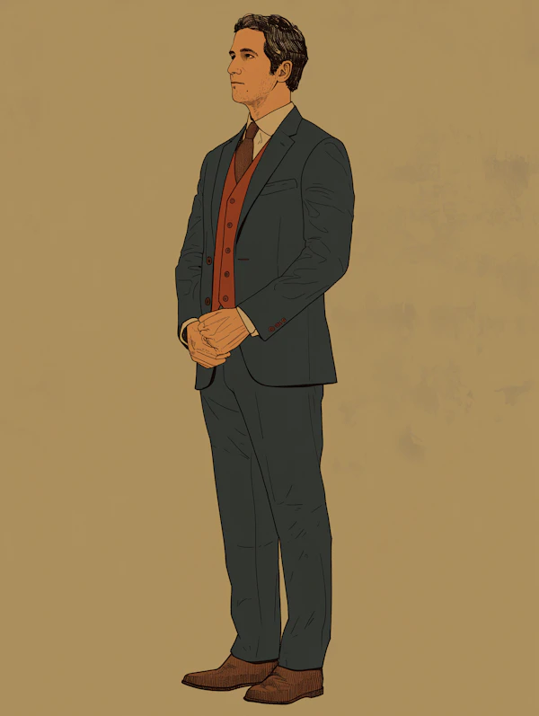 Man in Formal Attire