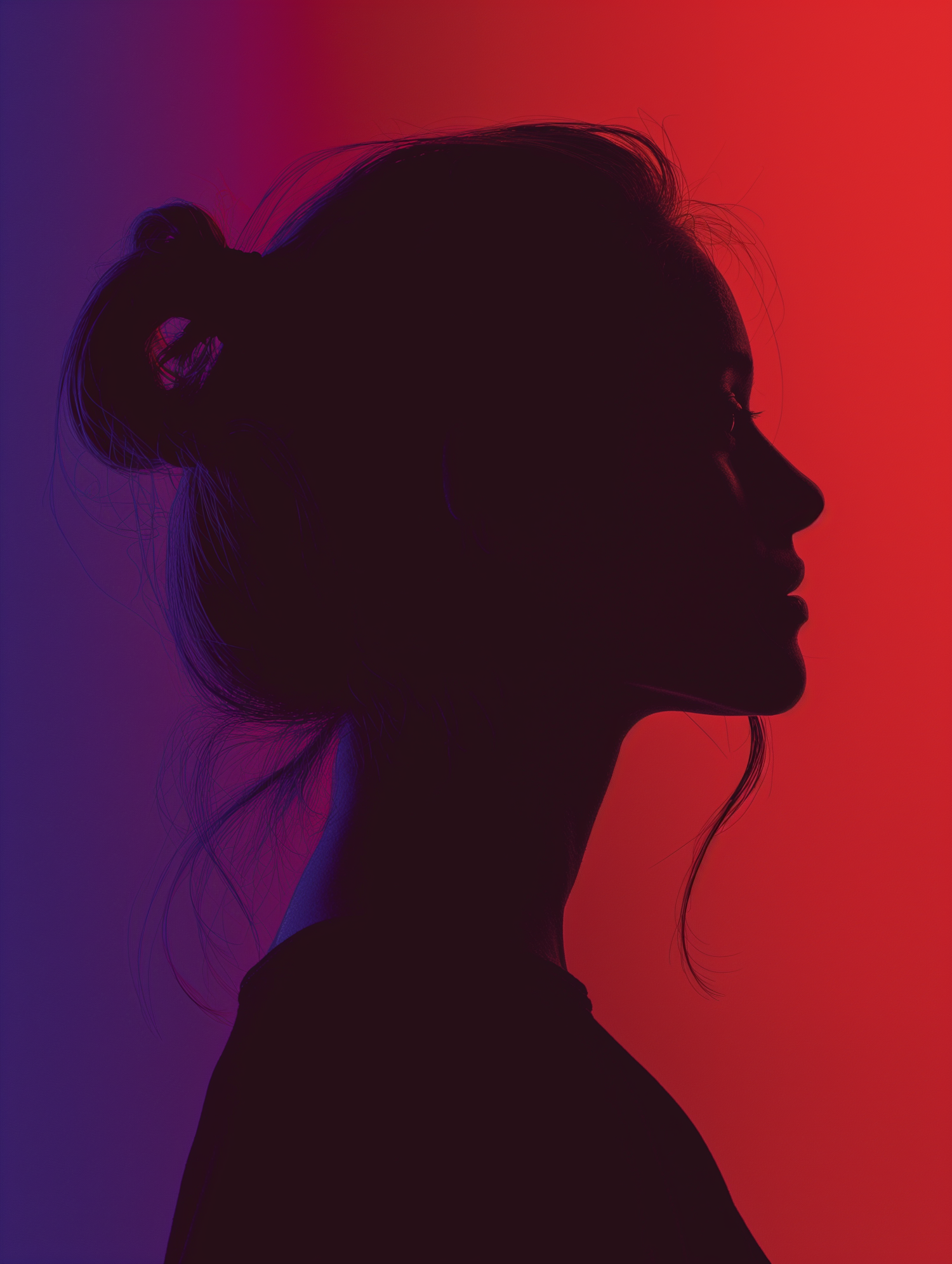 Mysterious Woman Silhouette