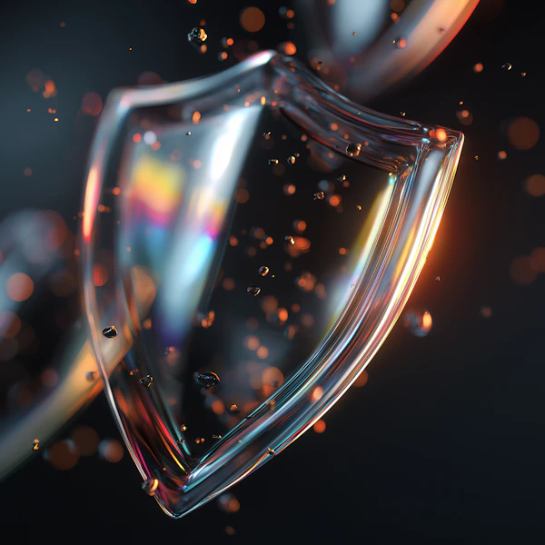 Futuristic Glass Shield
