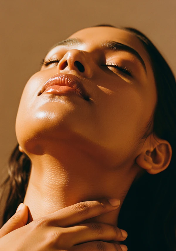 Serene Portrait Close-Up
