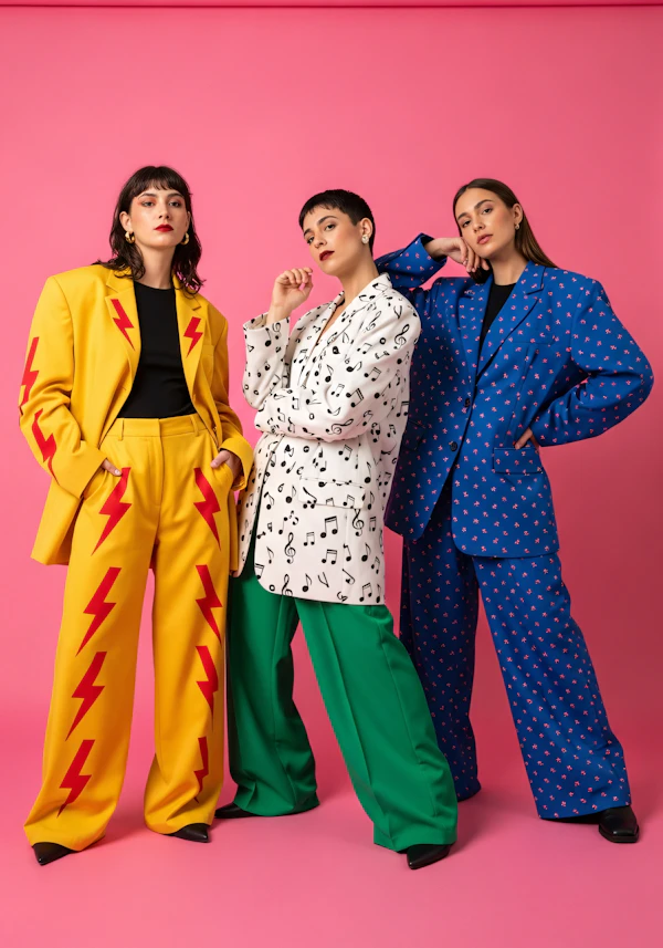 Vibrant Fashion Trio