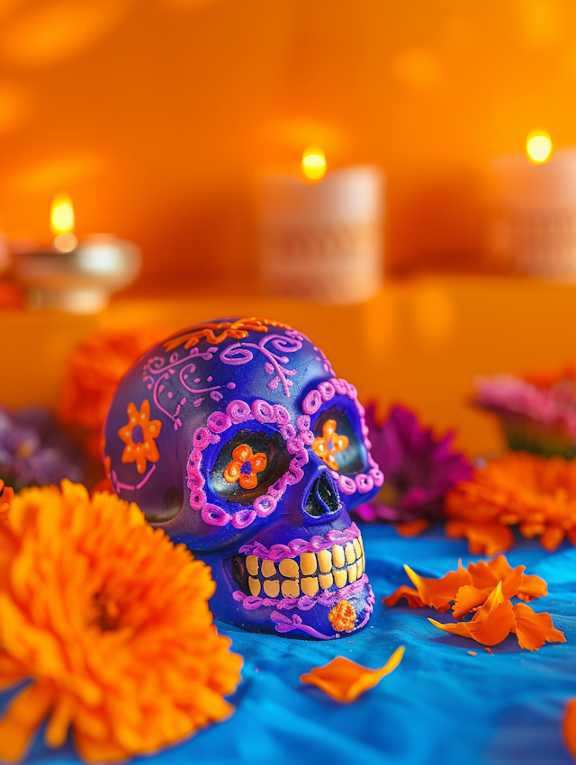 Dia de los Muertos Skull Decoration