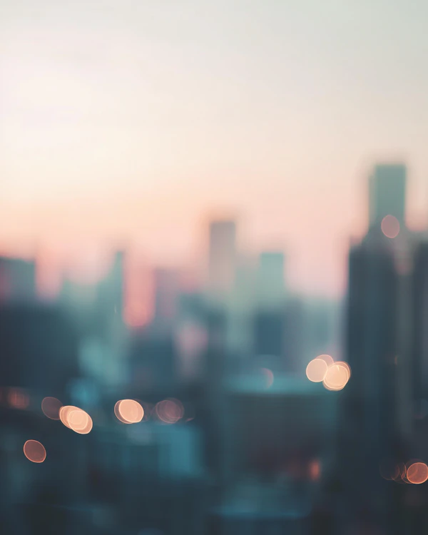 Dreamy Cityscape Dusk