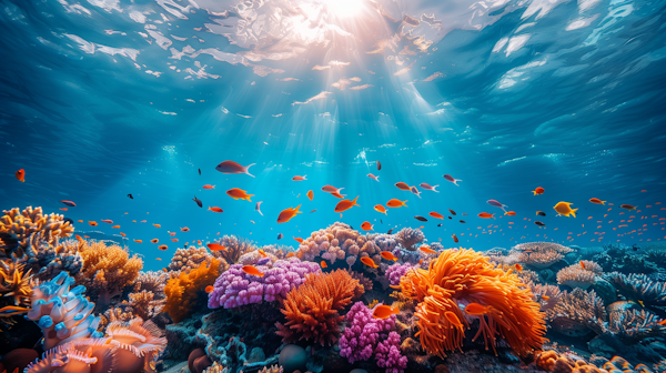 Vibrant Underwater Seascape