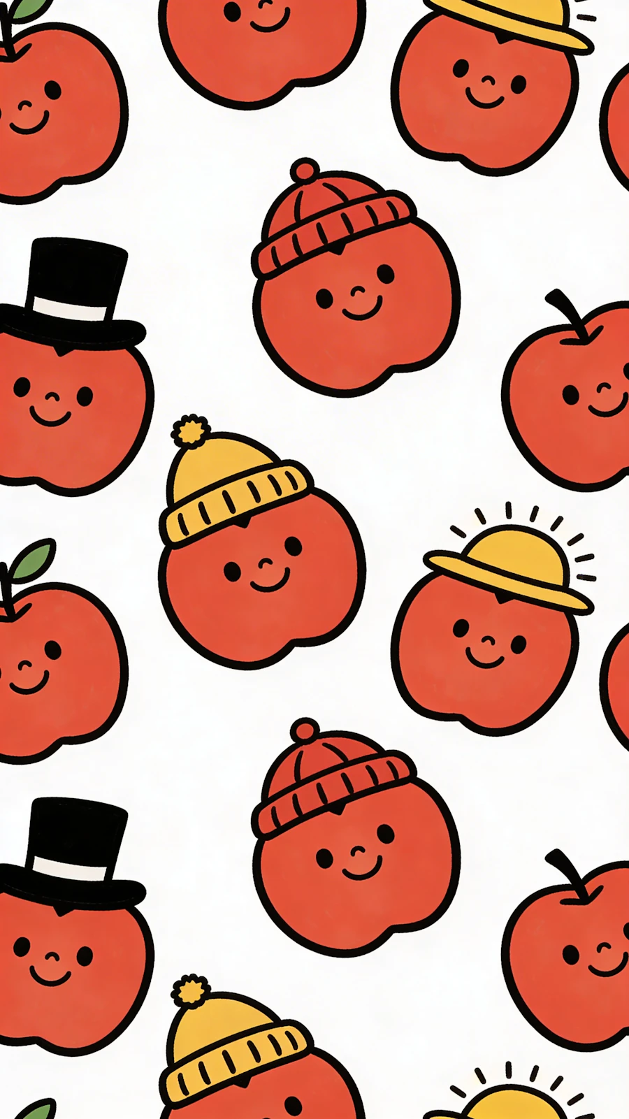 Cheerful Apple Pattern