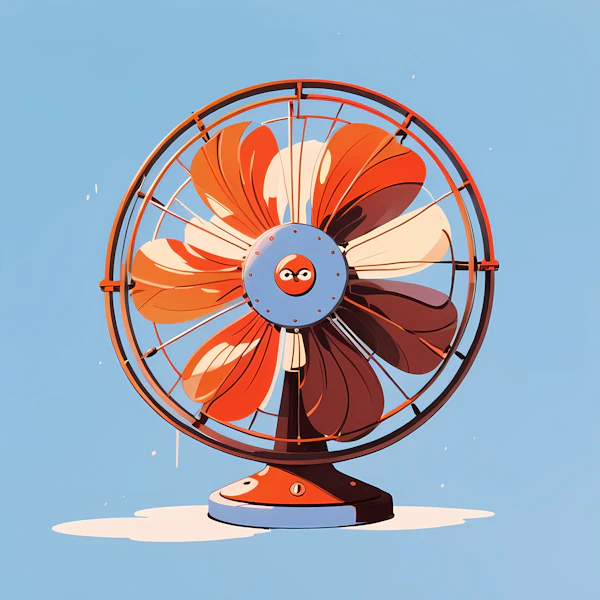 Whimsical Retro Fan