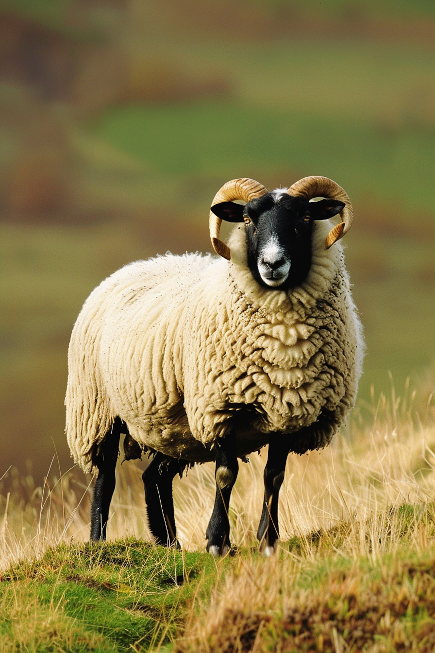 Serene Sheep in Pastoral Setting