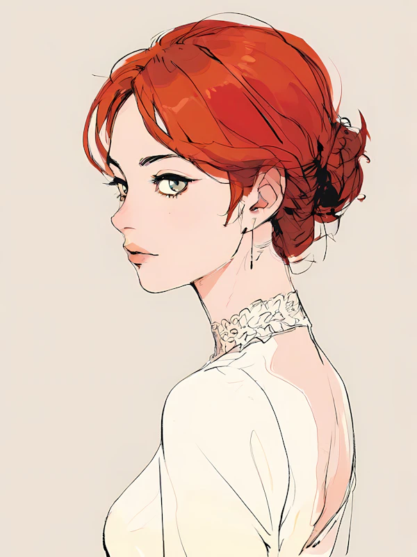 Portrait of a Red-Haired Woman