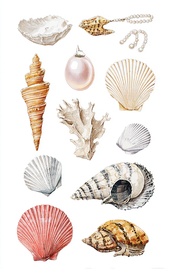 Seashells and Corals