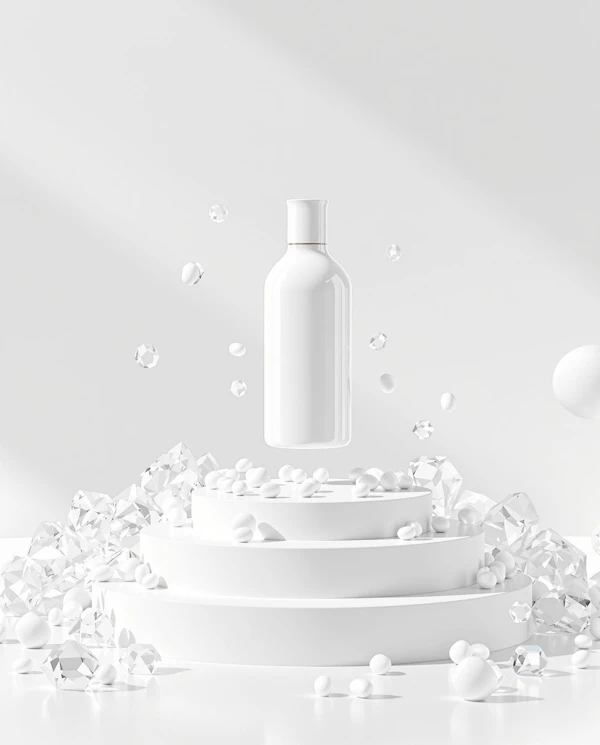 Minimalist White Bottle