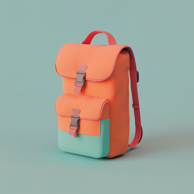 Vibrant Minimalist Backpack