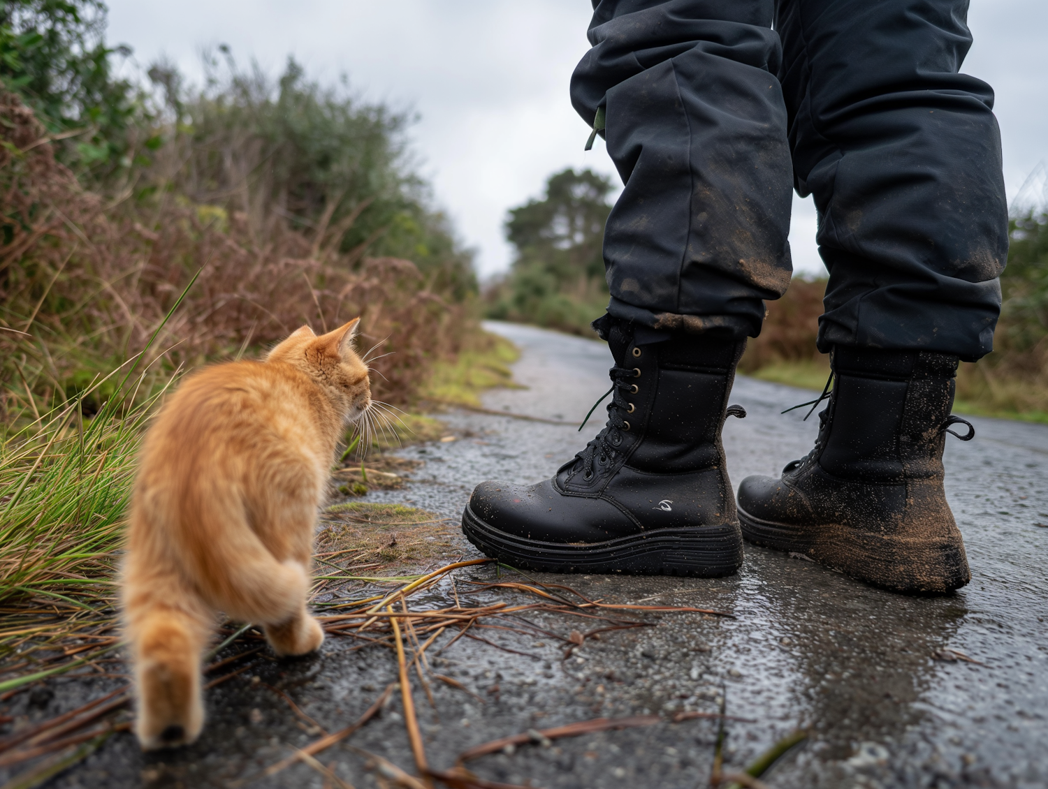 Outdoor Adventure with Feline Friend