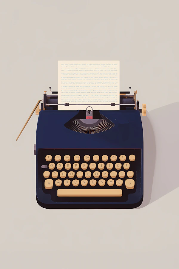 Vintage Typewriter Scene