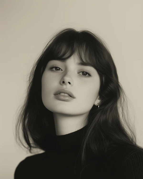Contemplative Portrait of a Young Woman