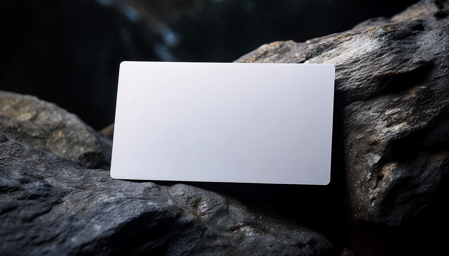 Minimalist Card on Rocks