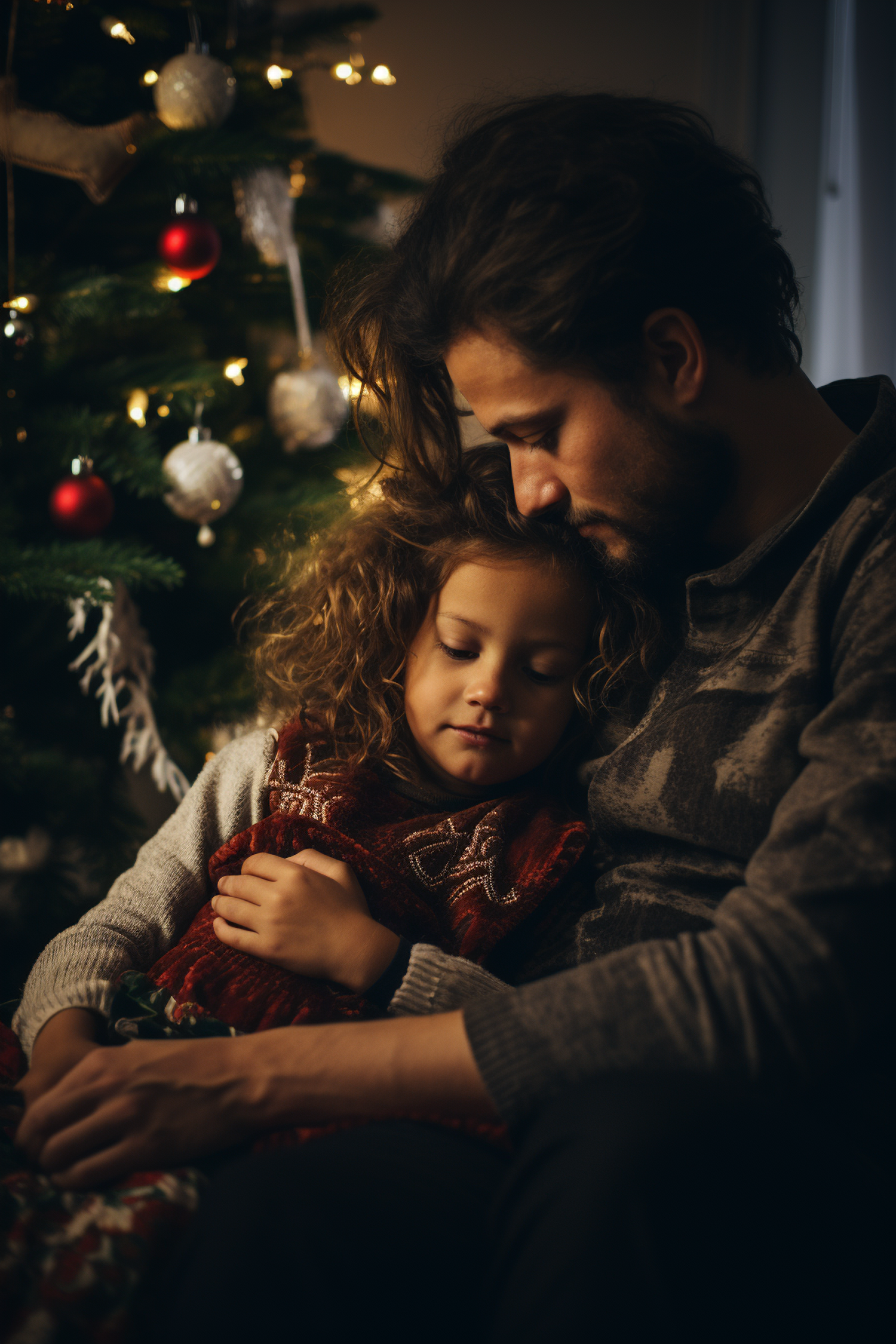 Festive Family Embrace