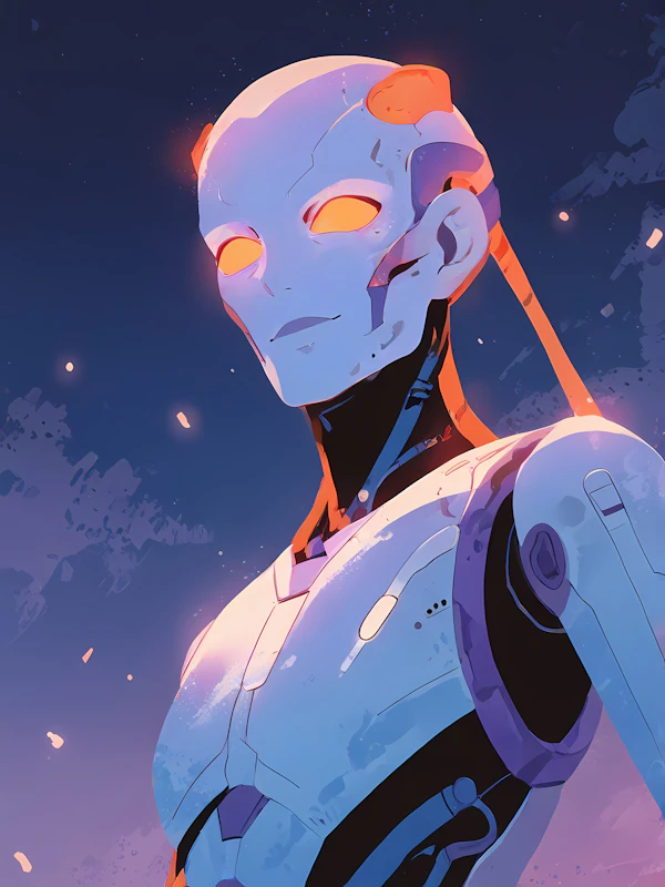 Futuristic Humanoid Robot
