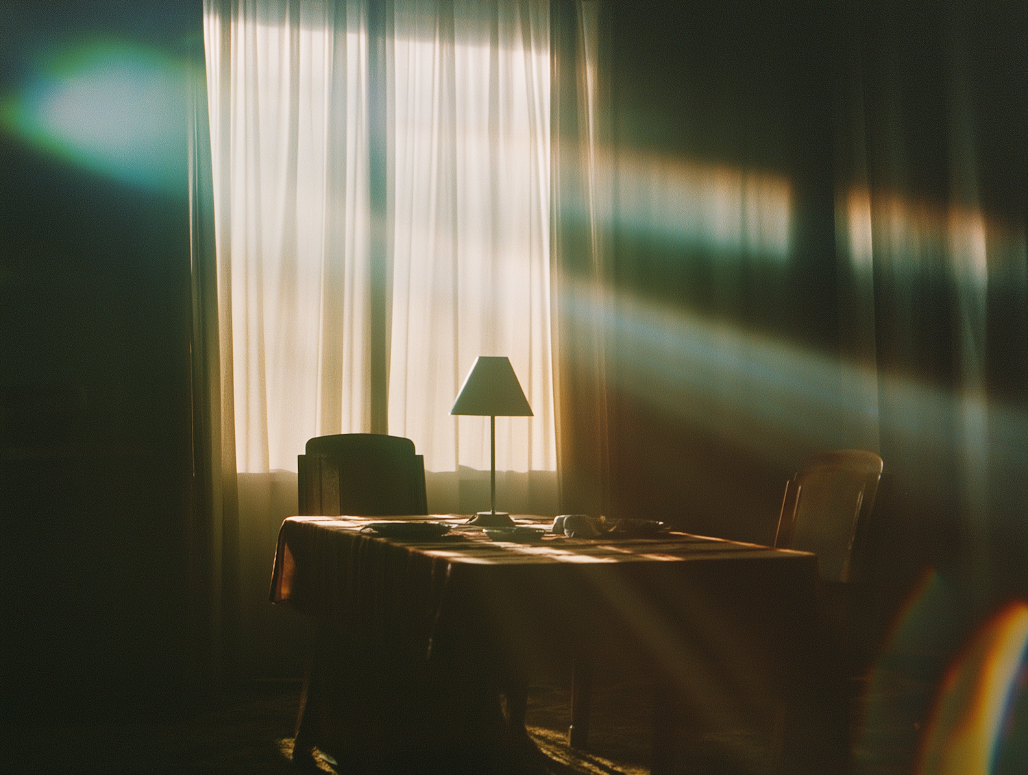 Serene Room with Sunlit Table