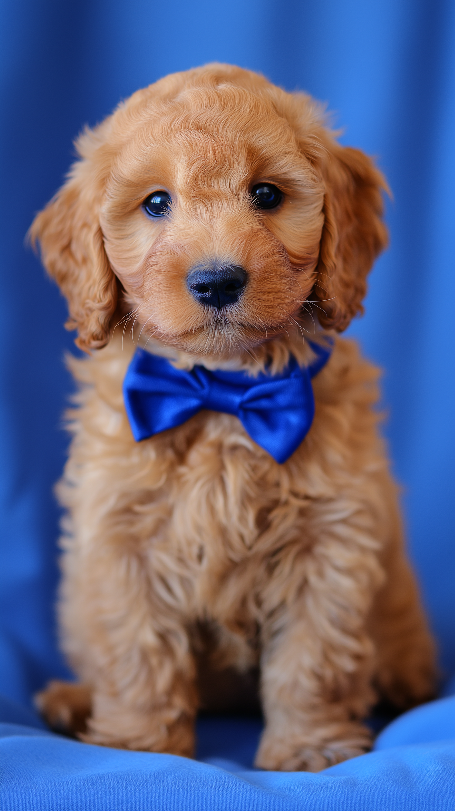 Puppy in Blue Bow Tie