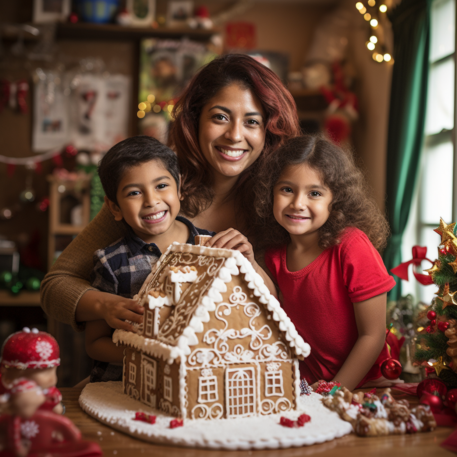 Festive Family Gingerbread House Crafting