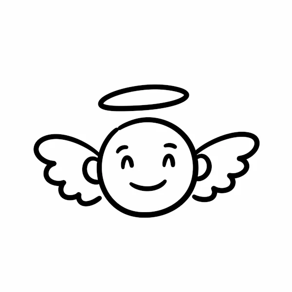 Angelic Line Drawing