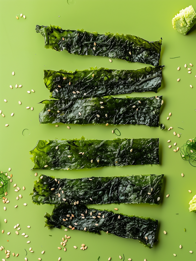 Seasoned Seaweed with Sesame Seeds