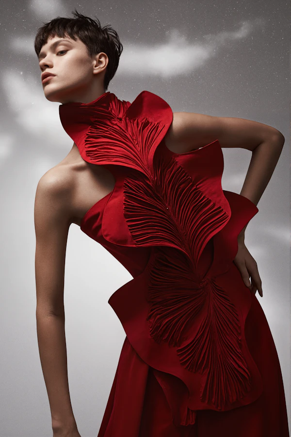 Striking Red Dress Fashion