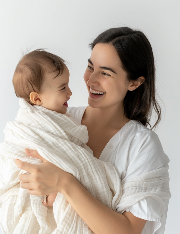 Tender Moment between Mother and Baby