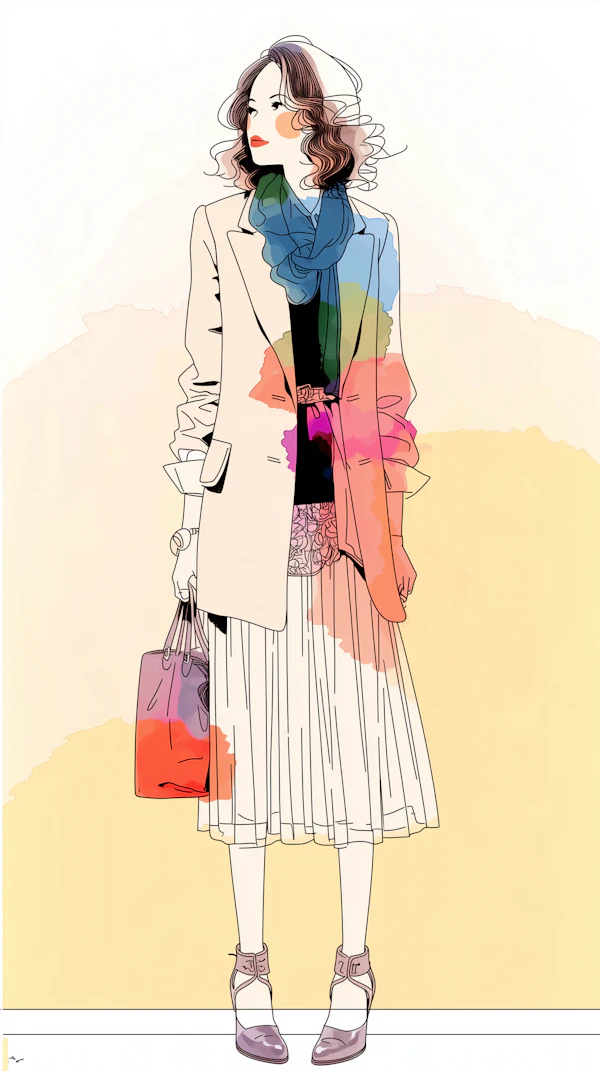 Stylish Woman Illustration