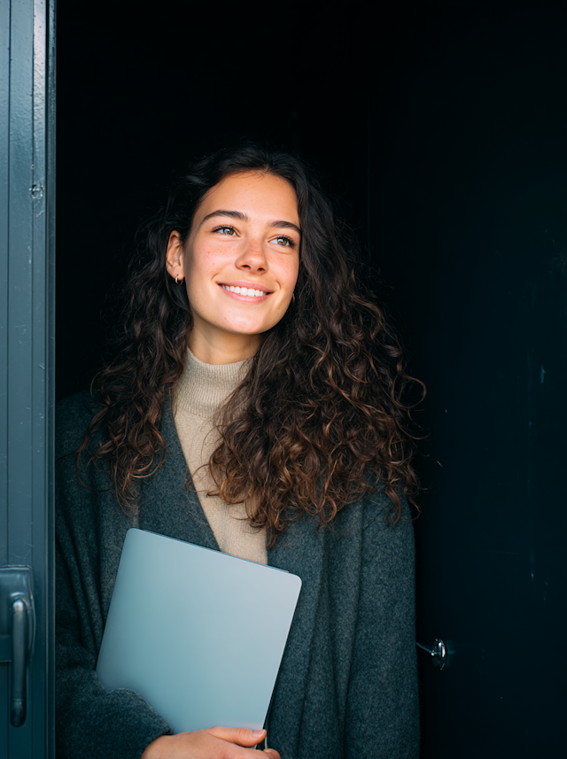 Person with a Notebook