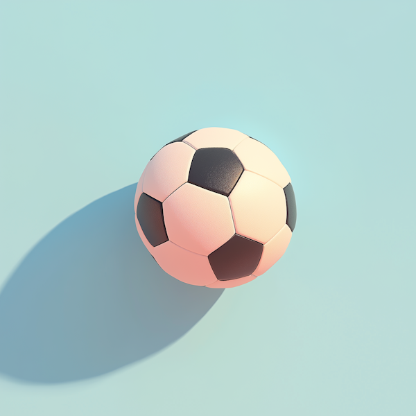 Minimalist Soccer Ball with Modern Twist