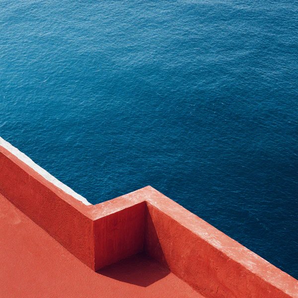 Red Wall and Blue Ocean