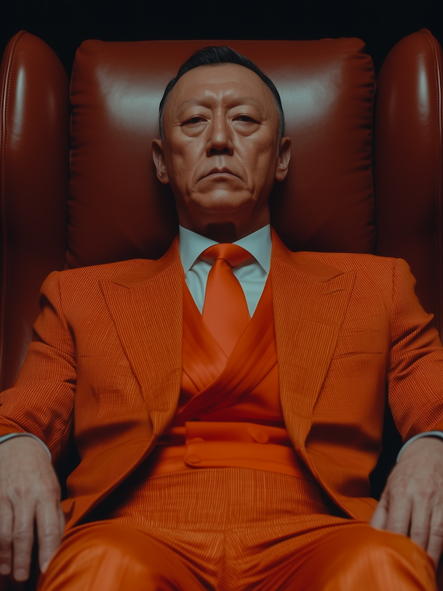 Man in Orange Suit