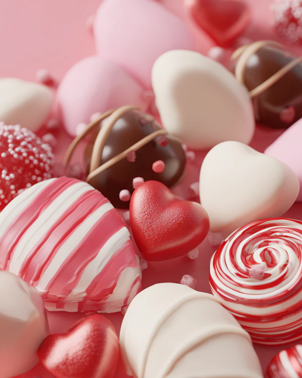 Heart-Shaped Candies