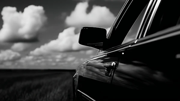 Sleek Car in Nature