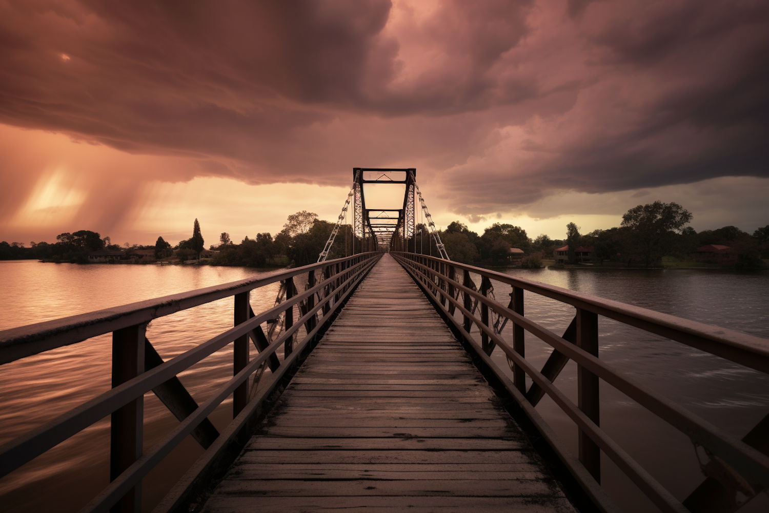 The Apocalyptic Bridge at Twilight