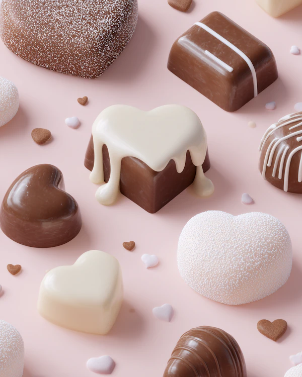 Romantic Chocolate Display