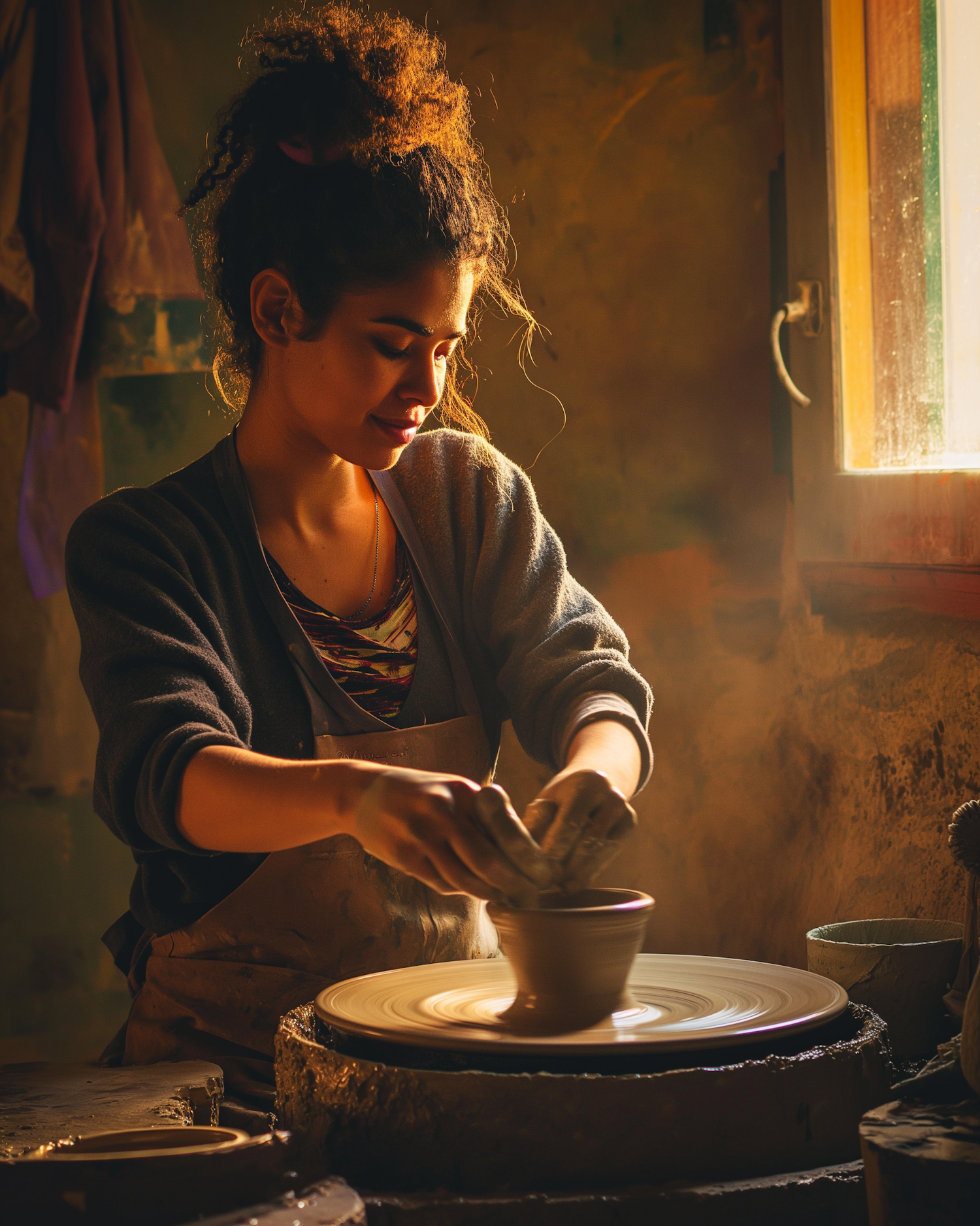 Potter's Focus: Artisan at the Wheel